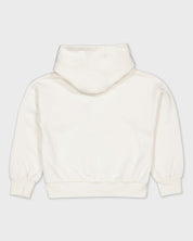 Gebroken witte hoodie met bloemenprint | Milk