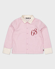Lichtroze blouse met off-white kraag | Light Purple