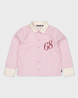 Lichtroze blouse met off-white kraag | Light Purple