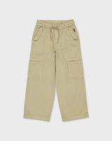 Lichtgroene cargobroek met wijde pijpen | Taupe Green