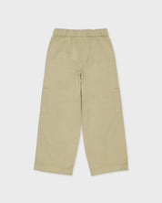 Lichtgroene cargobroek met wijde pijpen | Taupe Green