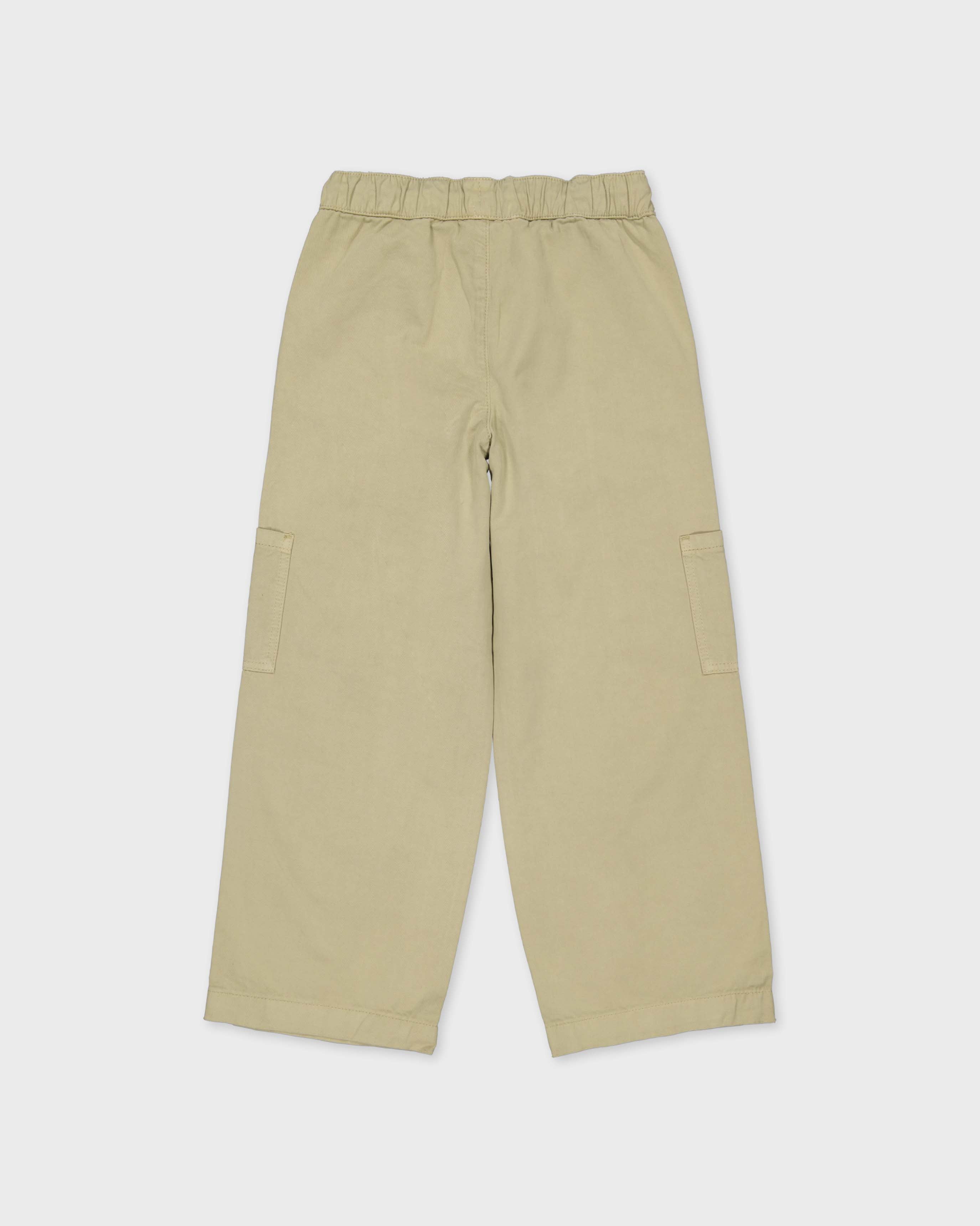Lichtgroene cargobroek met wijde pijpen | Taupe Green