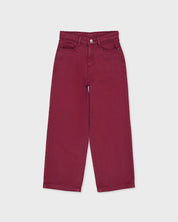 Bordeauxrode broek met rechte pijpen | Burgundy