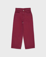 Bordeauxrode broek met rechte pijpen | Burgundy
