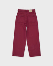 Bordeauxrode broek met rechte pijpen | Burgundy
