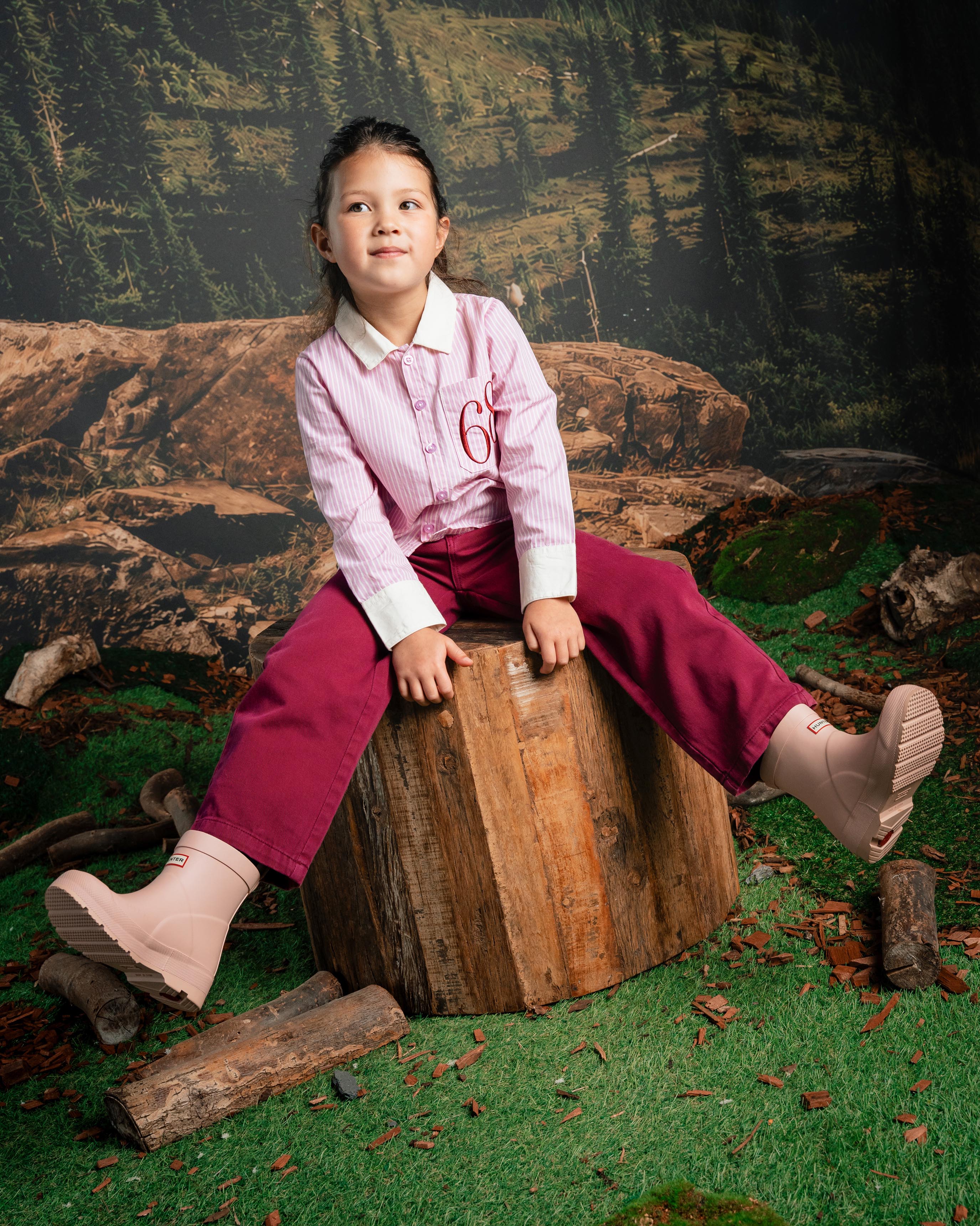 Bordeauxrode broek met rechte pijpen | Burgundy