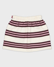 Gestreepte rok met elastische taille | AOP Pink Stripe