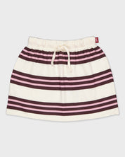 Gestreepte rok met elastische taille | AOP Pink Stripe
