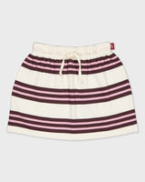 Gestreepte rok met elastische taille | AOP Pink Stripe