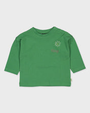 Groen shirt met grafische print | Gras Green