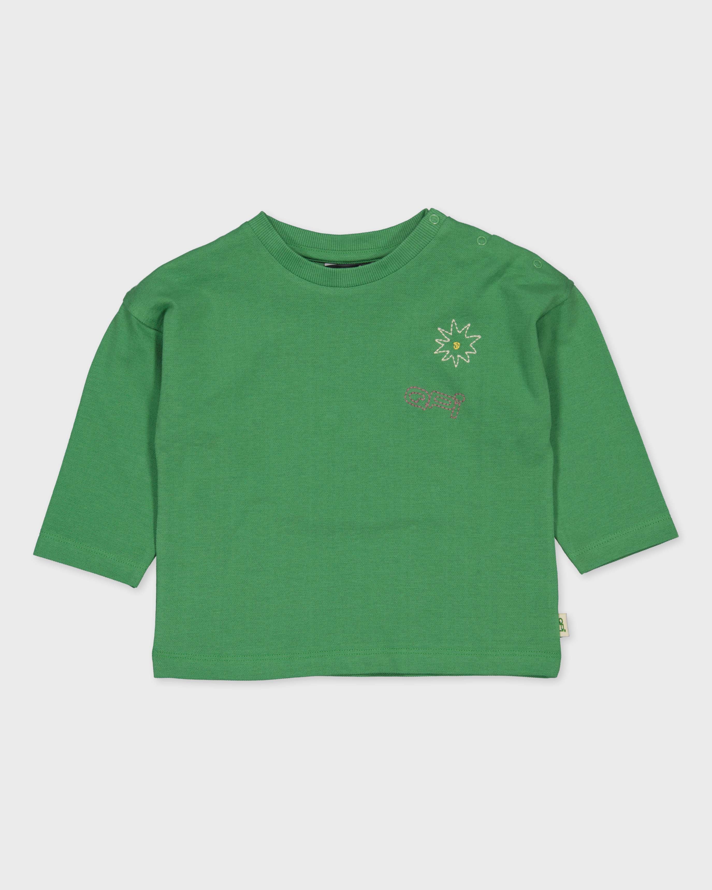 Groen shirt met grafische print | Gras Green