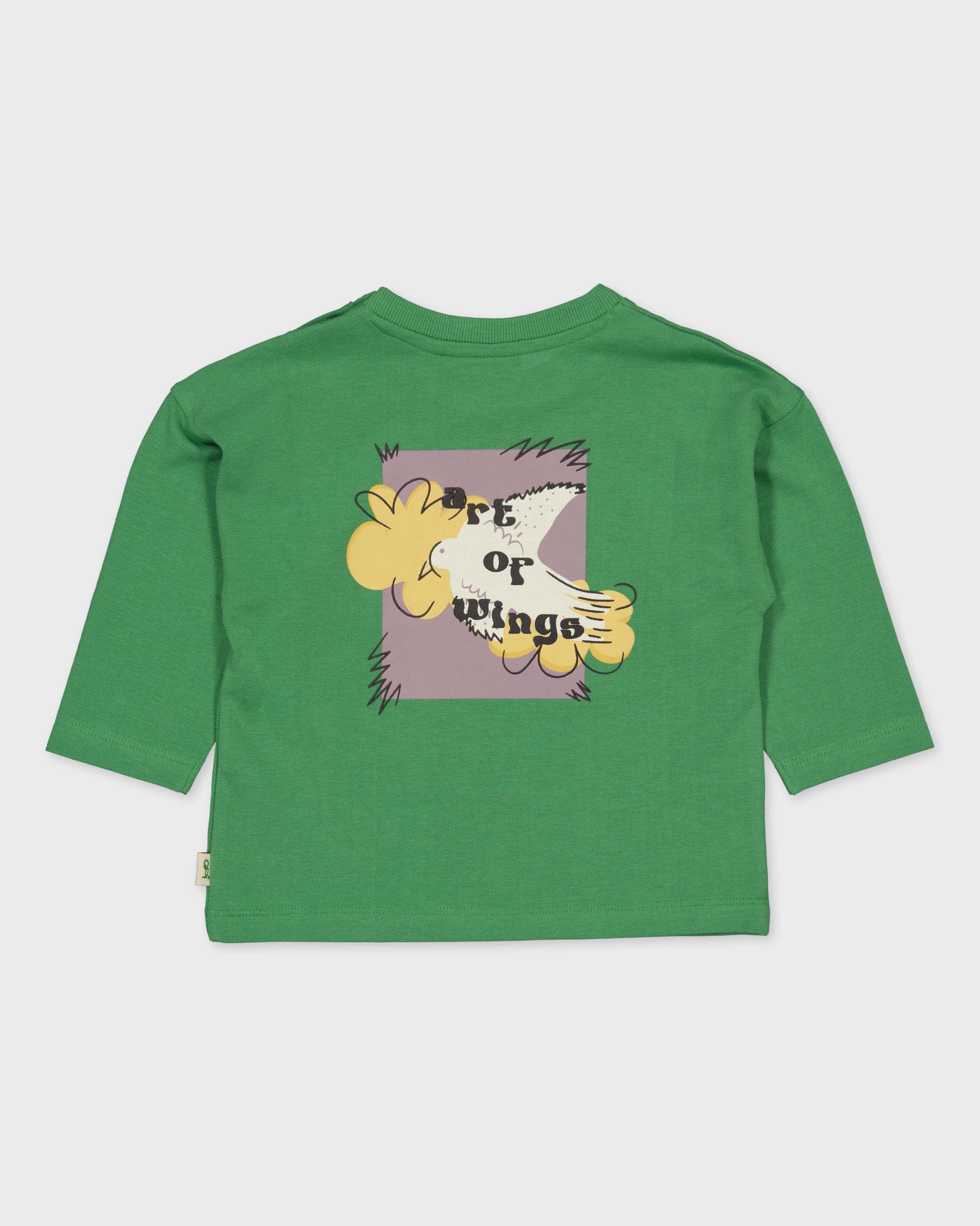Groen shirt met grafische print | Gras Green