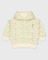 Ecru hoodie met all-over print | AOP White Animal