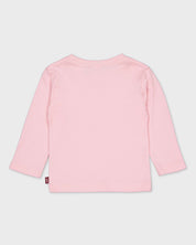 Lichtroze shirt met sierlijn | Candy Pink