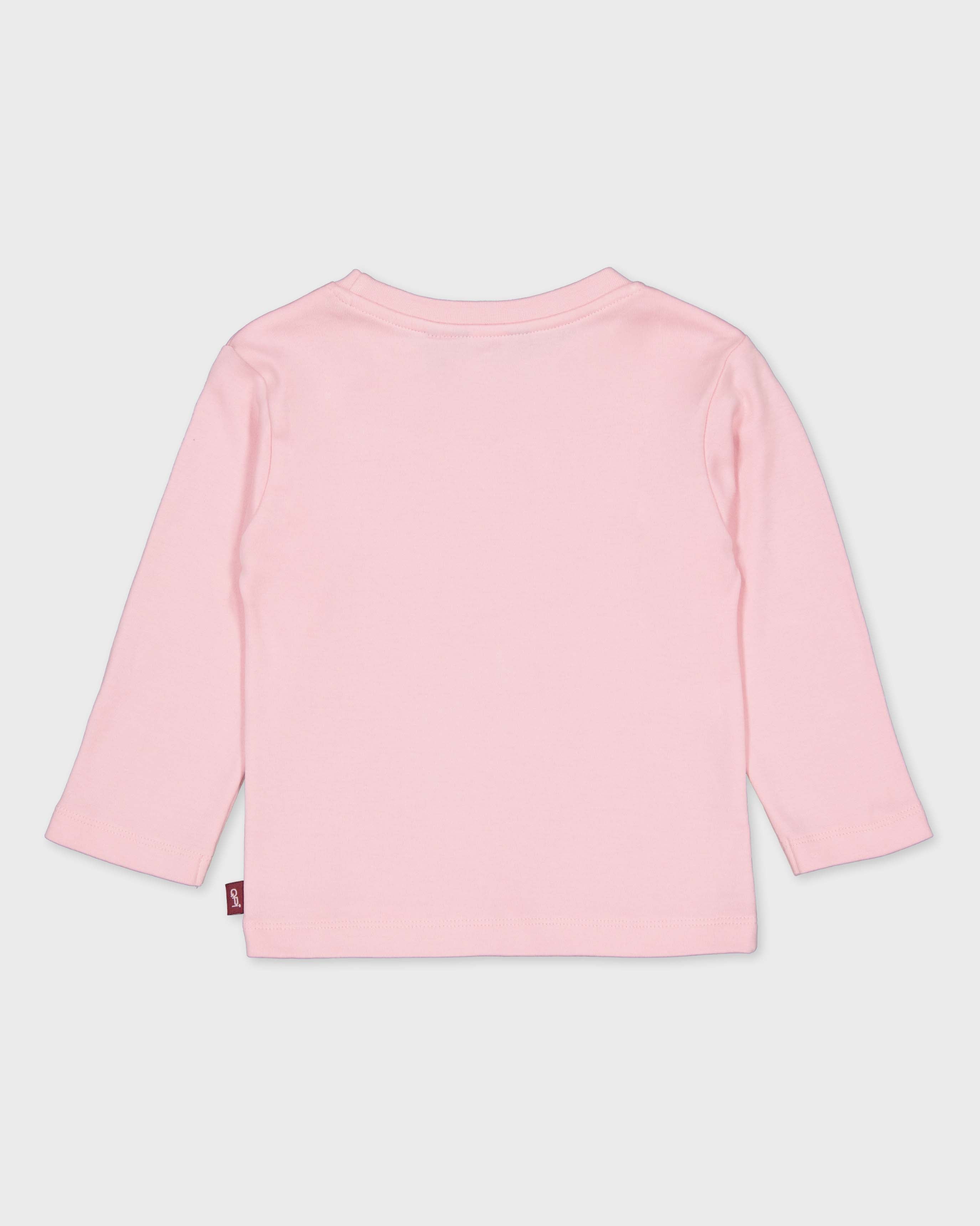 Lichtroze shirt met sierlijn | Candy Pink