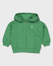 Groen vest met capuchon | Gras Green