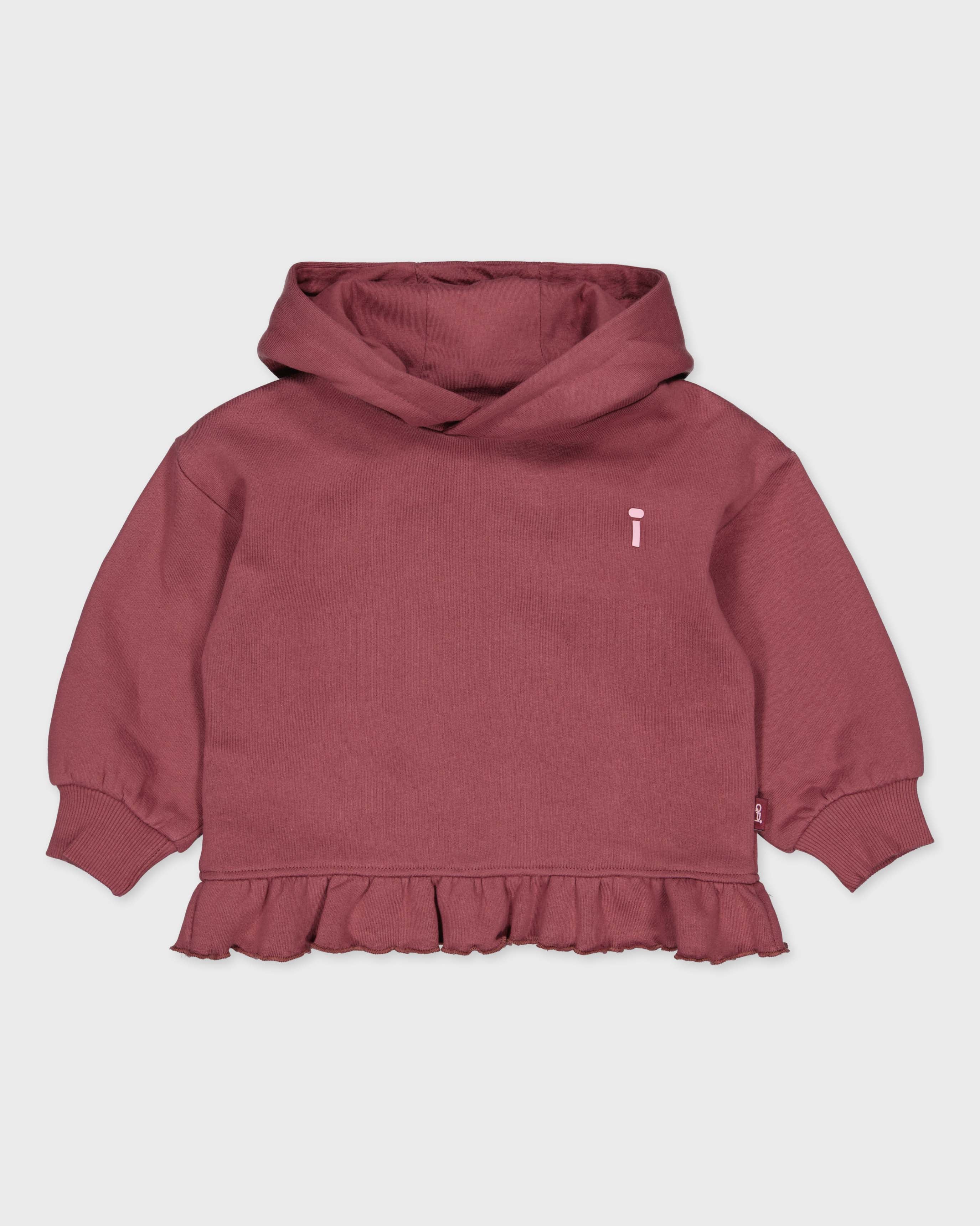 Oudroze hoodie met bloemenprint | Purple Grape