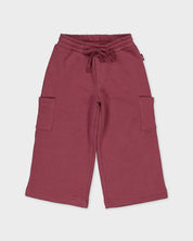 Oudroze wijde broek met cargozakken | Purple Grape