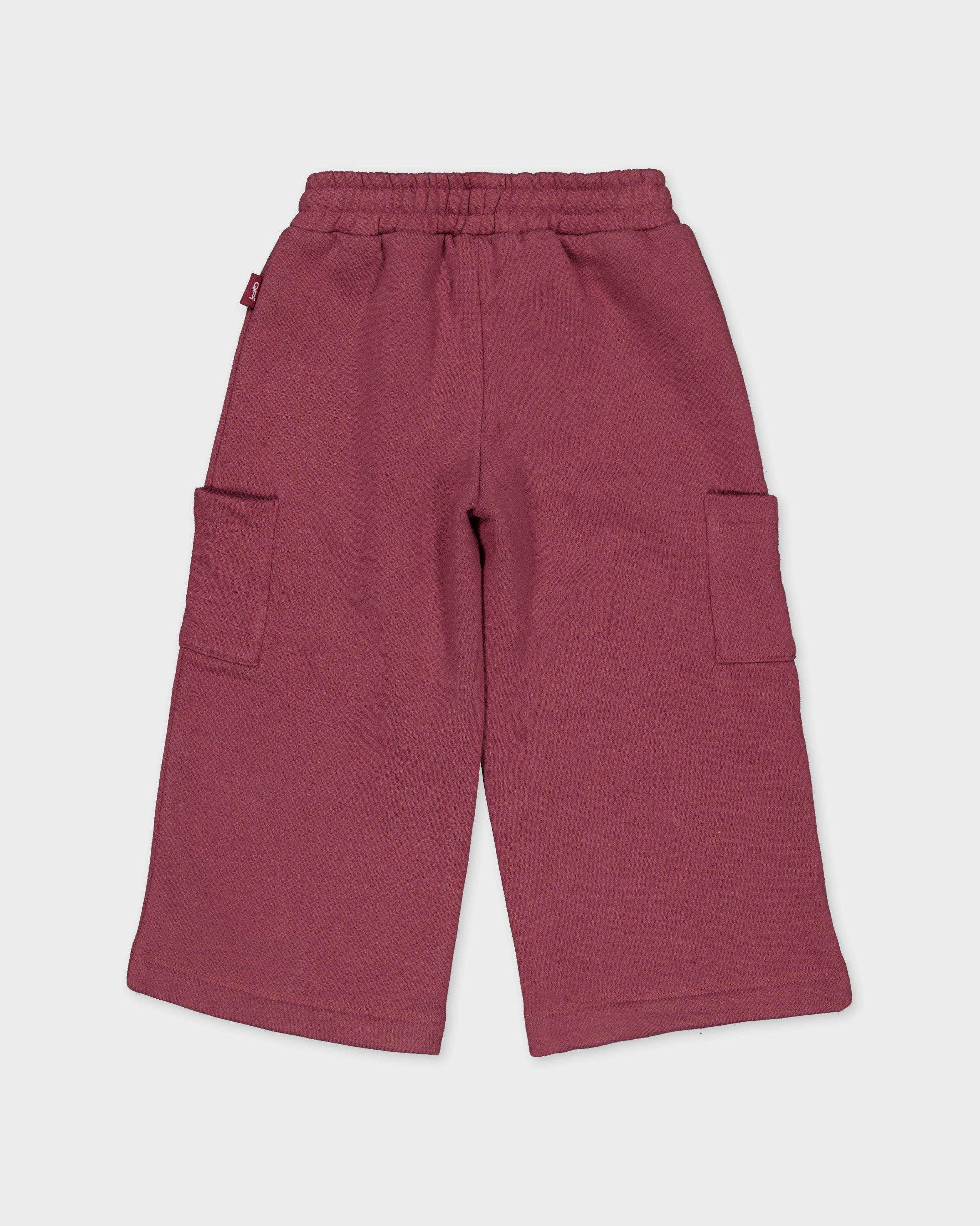 Oudroze wijde broek met cargozakken | Purple Grape