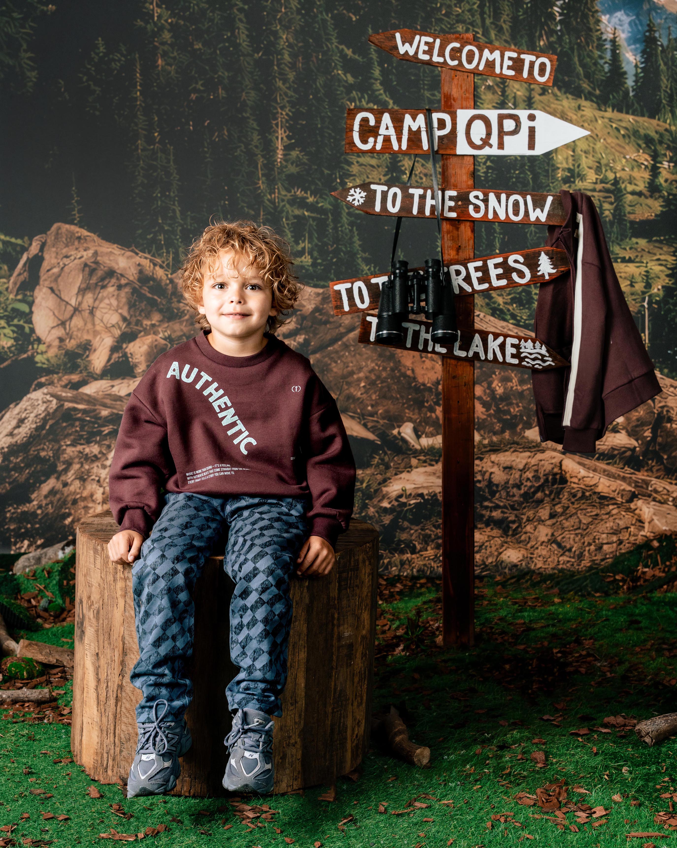 Bordeauxrode sweater met tekstprint | Dark Red