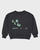 Donkergrijze sweater met tekstprint | Antracite