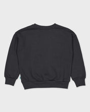 Donkergrijze sweater met tekstprint | Antracite