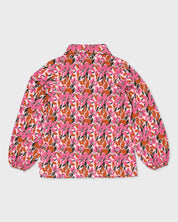 Roze blouse met kleurrijke bloemenprint | AOP Pink Blush Flower