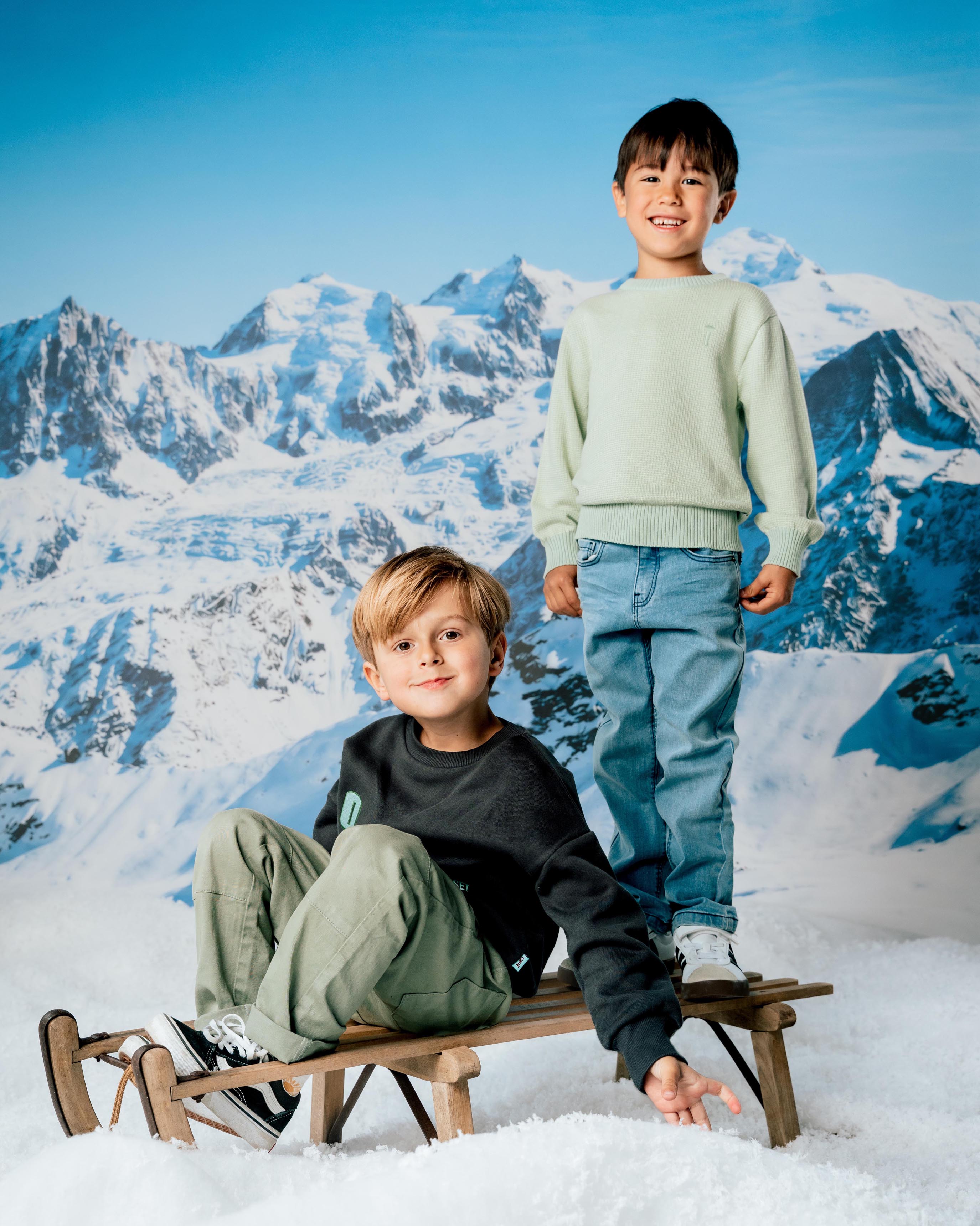 Licht mintgroene sweater met ribboorden | Blue Grey