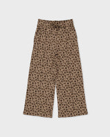 Beige broek met luipaardprint | AOP Taupe Animal