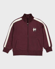 Bordeauxrood vest met ritssluiting | Dark Red