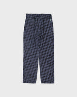 Donkerblauwe broek met all-over dessin | AOP Grey Graphic