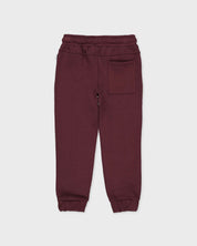 Donkergrijze joggingbroek met koord | Dark Red