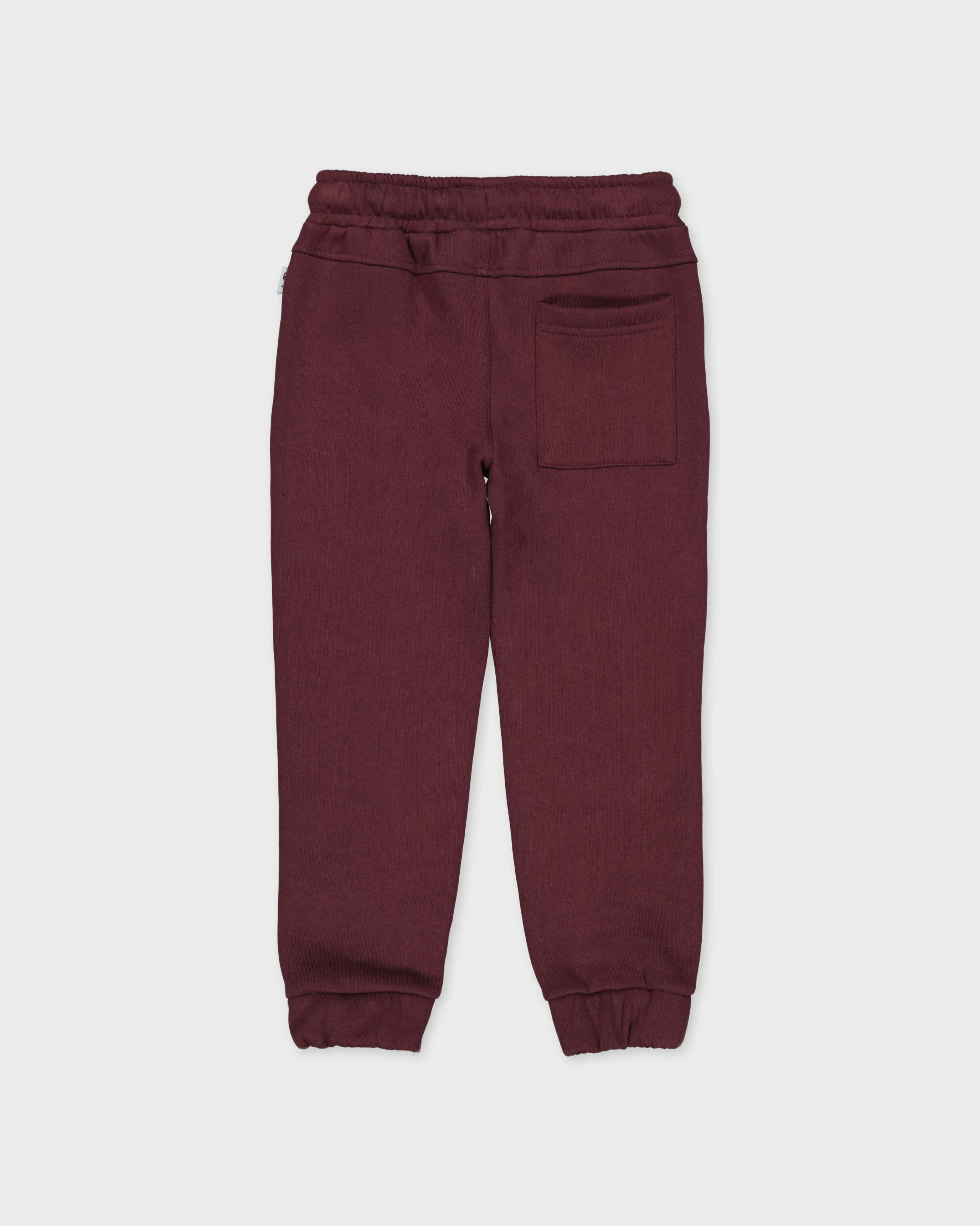 Donkergrijze joggingbroek met koord | Dark Red