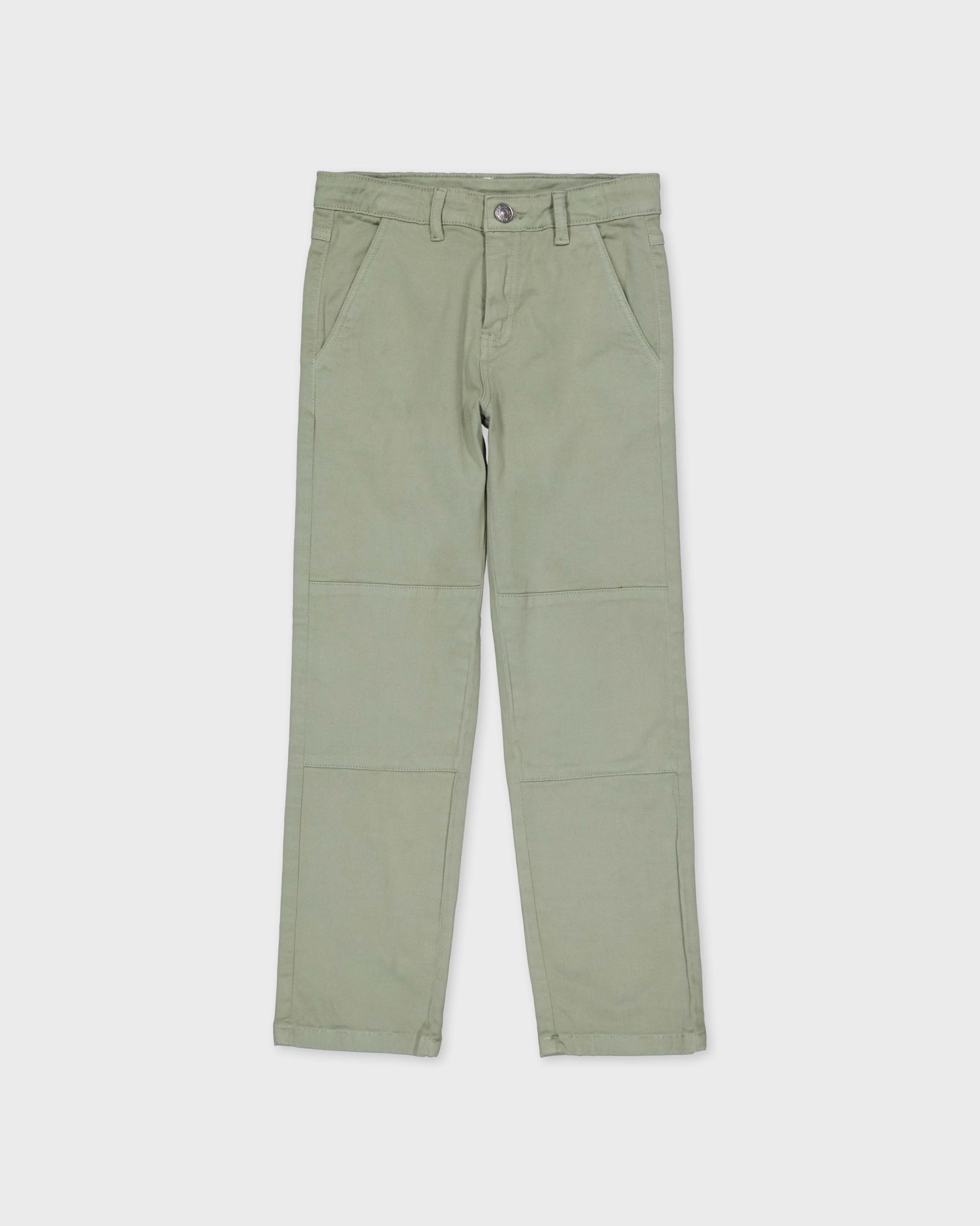 Lichtgroene broek met steekzakken | Sage Green
