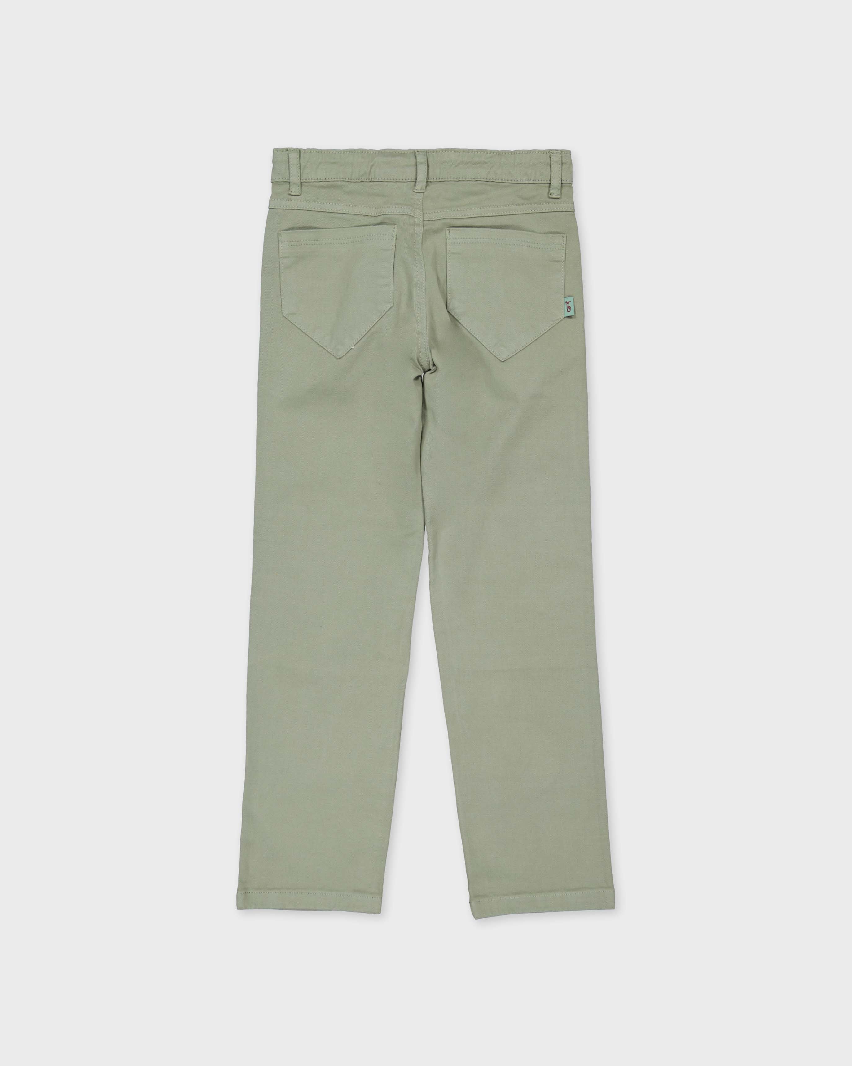 Lichtgroene broek met steekzakken | Sage Green