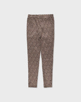 Donkerbruine legging met luipaardprint | AOP Taupe Animal