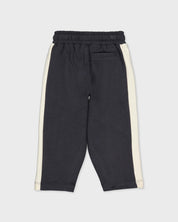 Antraciet joggingbroek met ecru zijstrepen | Deep Blue