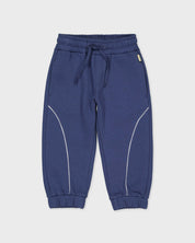 Blauwe joggingbroek met boogdetails | Deep Cobalt