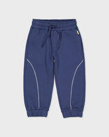 Blauwe joggingbroek met boogdetails | Deep Cobalt