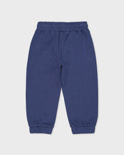 Blauwe joggingbroek met boogdetails | Deep Cobalt