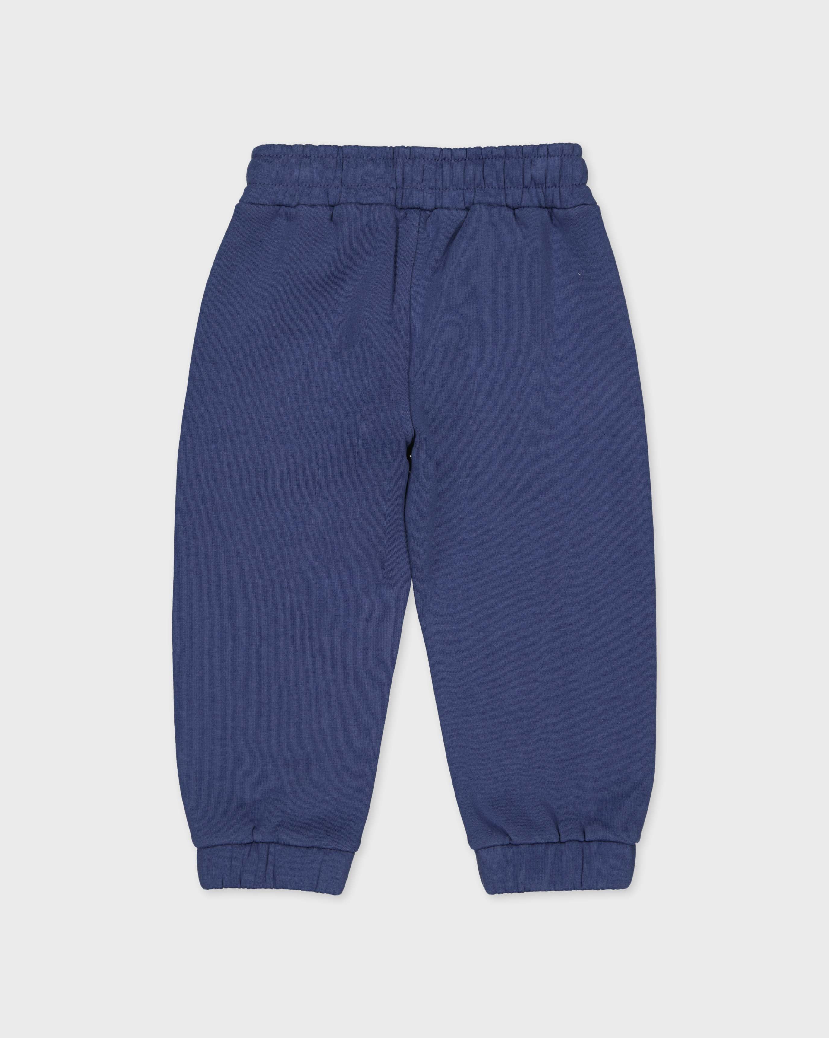 Blauwe joggingbroek met boogdetails | Deep Cobalt