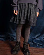 Donkerblauwe sweaterjurk met tule rok | Navy Blue