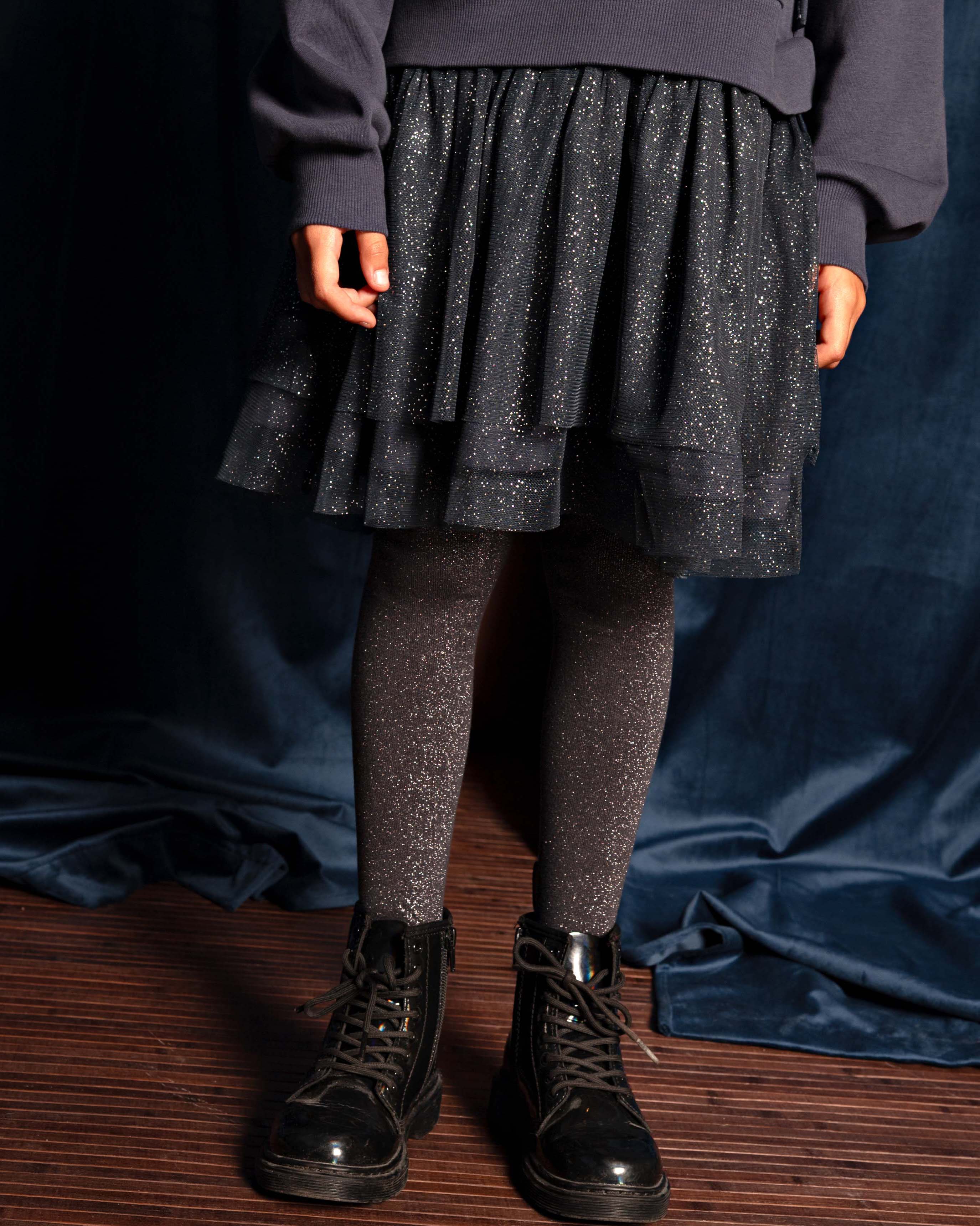 Donkerblauwe sweaterjurk met tule rok | Navy Blue