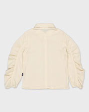 Crèmekleurige blouse met ruches | Milk