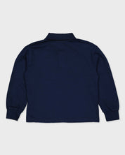 Donkerblauwe polo met lange mouwen | Navy Blue