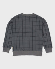 Donkergrijs vest met ruitdessin | AOP Grey Check