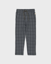 Grijze geruite broek met koord | AOP Grey Check