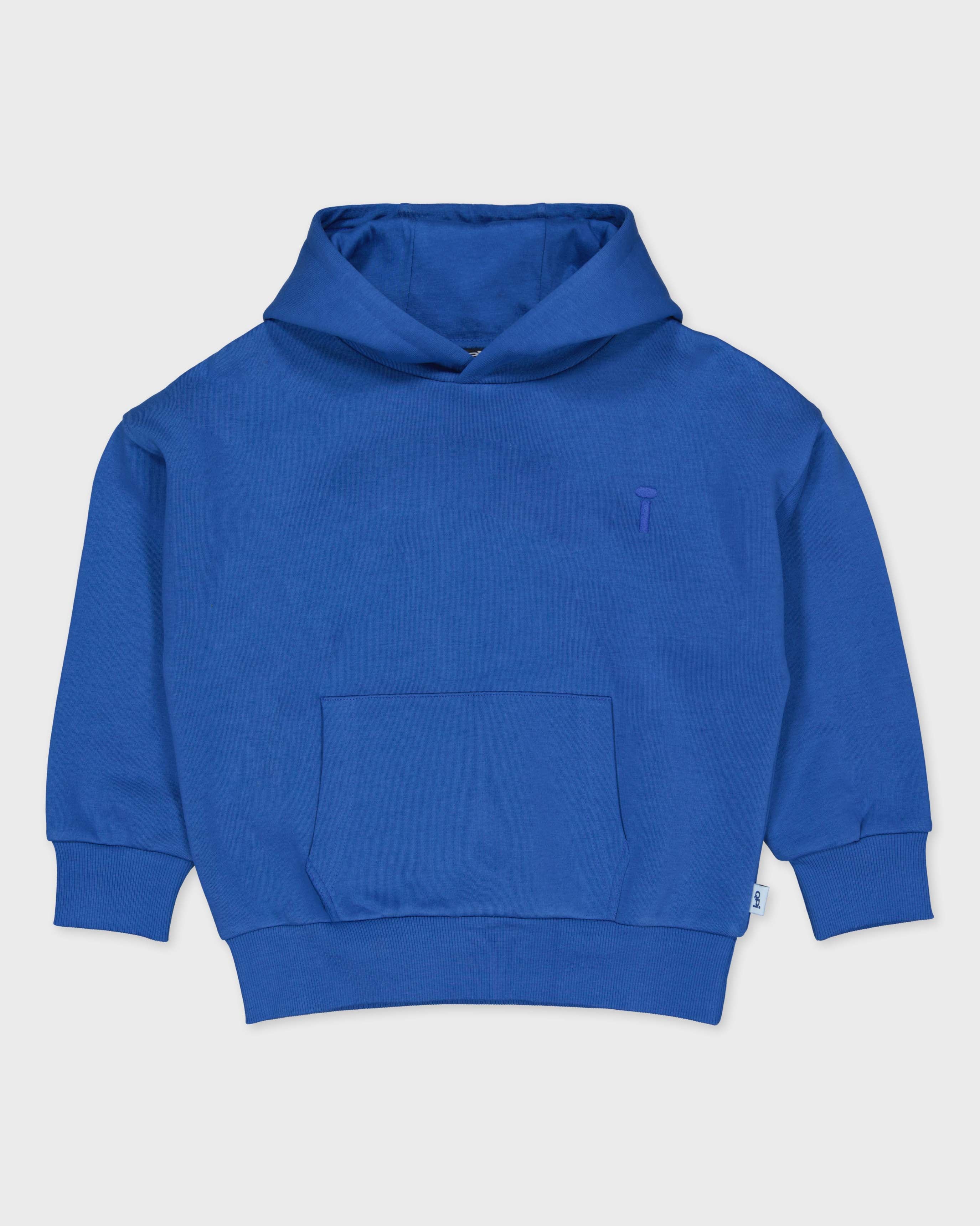 Kobaltblauwe hoodie met artwork | Royal Blue