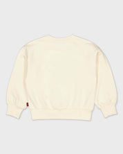 Crèmekleurige sweater met borstprint | Milk