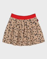 Beige rok met all-over print | AOP Sand Flower